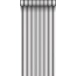 Sanders&sanders - papier peint � rayures noir et blanc