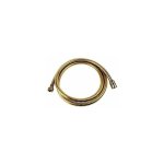 Flexible de douche doré en laiton double agrafage de 1. 5 m Flexible de douche doré en laiton double agrafage de 1. 5 m
