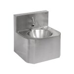 Sanela - lavabos en inox - lavabo suspendu en inox avec appareil als, 24v, pour arrive d'eau froide ...