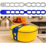 Sangle de fermeture en silicone pour couvercle de mijoteuse, casserole, lot de 2 attaches �lastiques ...