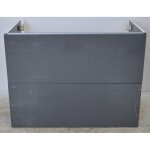 Sanijura - jamais utilise] meuble sous - vasque de salle de bain equinox 2 tiroirs gris anthracite laqu ...