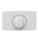 Sanit - plaque de commande double touche, pour rservoir encastr, blanche
