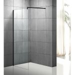 Sanitaire - paroi de douche walk in black 120cm