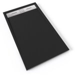 Saniverre - hiemal inox receveur de douche 70 x 120 cm résine noir aspect ardoise + bonde inox incluse ... Saniverre - hiemal inox receveur de douche 70 x 120 cm résine noir aspect ardoise + bonde inox incluse ...