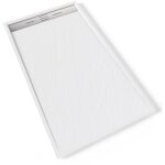 Hiemal inox receveur de douche 90 x 160 cm résine blanc aspect ardoise + bonde inox incluse - salle de ... Hiemal inox receveur de douche 90 x 160 cm résine blanc aspect ardoise + bonde inox incluse - salle de ...