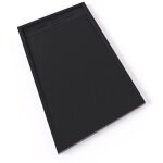 Saniverre - hiemal receveur de douche 70 x 120 cm rsine noir aspect ardoise + bonde incluse - salle ...