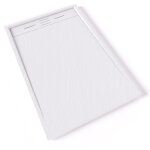 Saniverre - hiemal receveur de douche 80 x 120 cm r�sine blanc aspect ardoise + bonde incluse - salle ...