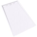 Hiemal receveur de douche 80 x 140 cm r�sine blanc aspect ardoise + bonde incluse - salle de bain