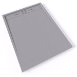 Hiemal receveur de douche 90 x 120 cm rsine gris aspect ardoise + bonde incluse - salle de bain
