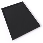 Saniverre - hiemal receveur de douche 90 x 120 cm rsine noir aspect ardoise + bonde incluse - salle ...