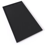 Saniverre - hiemal receveur de douche 90 x 160 cm résine noir aspect ardoise + bonde incluse - salle ... Saniverre - hiemal receveur de douche 90 x 160 cm résine noir aspect ardoise + bonde incluse - salle ...