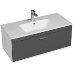 Saniverre - rubite meuble salle de bain simple vasque 1 tiroir gris anthracite largeur 100 cm Saniverre - rubite meuble salle de bain simple vasque 1 tiroir gris anthracite largeur 100 cm