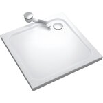Saniverre - shimmer receveur de douche 90 x 90 cm acrylique blanc + bonde et siphon inclus - salle de ...