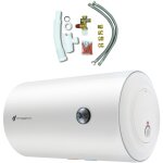 Sannover - chauffe eau electrique mural blind horizontal bypso 100 litres + kit d'installation complet ...