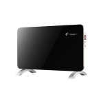 Sannover - radiateur electrique mobile en verre sorimo 1000 w noir