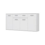 Sans marque - buffet bas pilvi - 4 portes et 2 tiroirs - blanc mat - l 162, 3 x p 34, 2 x h 88, 1 cm Sans marque - buffet bas pilvi - 4 portes et 2 tiroirs - blanc mat - l 162, 3 x p 34, 2 x h 88, 1 cm