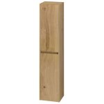 Sans marque colonne 2 portes, madison, plaqu� ch�ne, l. 30 x h. 140 x p. 25 cm