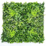 Sans marque - mur vgtal artificiel fleur blanche raliste et lgante 100 x 100 cm blanc pur et lumineux ...
