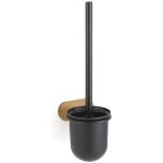 Sans marque pot balai wc � fixer msv yono noir bambou