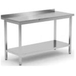 Sans marque - produit reconditionn] table inox - largeur l (l=1210 - 1610mm) - avec tagre basse, avec ...