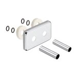 Sapho accessoires - rosace de couverture pour jeu de raccordement, chrome cp7035