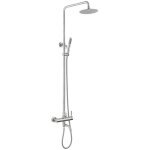 Sapho - colonne de bain minimal avec mixeur et spout, acier inoxydable poli