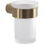 Sapho gedy pirenei - verre pour brosses à dents et dentifrice avec support, verre dépoli / or mat pi1088 ... Sapho gedy pirenei - verre pour brosses à dents et dentifrice avec support, verre dépoli / or mat pi1088 ...