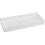 Sapho - godiva - lavabo 96x44 cm, sans trop - plein, trou pour robinetterie, blanc gu096