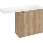 Sapho - latus - meuble pour lave - mains 50x50x22 mm, 1 porte, charni�re � droite, ch�ne alabama lt610 ...
