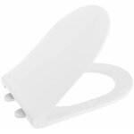 Sapho - slim - abattant de toilette soft close, blanc / chrome 100787