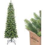 Sapin de nol artificiel - 100 % moul par injection - arbre pyramidal  branches rondes et tte douce ...