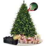 Sapin de nol artificiel 180cm - arbre de nol dense et raliste moul par injection, sapin de noel realiste ...