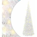 Sapin de nol artificiel escamotable 150 led blanc 180 cm vidaxl