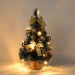 Beijiyi - sapin de nol artificiel lumineux avec neige blanche, 40 cm petit sapin de nol de table led ...