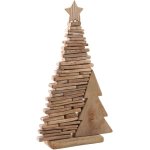Sapin de nol en bois flott