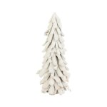 Sapin de nol  poser 'bois flott' 70cm blanc