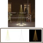 Sapin de nol sur mt de drapeau 108 led blanc chaud 180 cm - arbre de nol - dcorations de nol - clairage ...