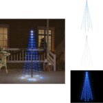 Sapin de noël sur mât de drapeau 108 led bleues 180 cm - arbre de noël lumineux - décorations de noël ... Sapin de noël sur mât de drapeau 108 led bleues 180 cm - arbre de noël lumineux - décorations de noël ...