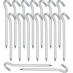 Sardines piquet, piquet de fixation 20 pi�ces piquets de tente en piquets de fixation sol crochet pour ...
