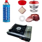 Satenco - pack omnia four et accessoires + incasa r�chaud � gaz portable + kemper cartouche de gaz