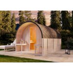 Sauna design finntherm scandipod deluxe naturel , 42 mm Épaisseur de paroi 204 x 400 cm Sauna design finntherm scandipod deluxe naturel , 42 mm Épaisseur de paroi 204 x 400 cm