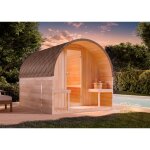 Sauna design finntherm scandipod premium naturel , 42 mm Épaisseur de paroi 204 x 285, 6 cm Sauna design finntherm scandipod premium naturel , 42 mm Épaisseur de paroi 204 x 285, 6 cm
