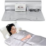Sauna infrarouge, 2 zones far infrared sauna blanket 220v, couverture thermique de th�rapie infrarouge ...