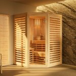 Finntherm - sauna intrieur svala naturel , 42 mm paisseur de paroi 141, 2 x cm