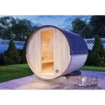 Sauna tonneau mini s naturel bois thermique, 42 mm Épaisseur de paroi 194 x 220 cm - finntherm Sauna tonneau mini s naturel bois thermique, 42 mm Épaisseur de paroi 194 x 220 cm - finntherm