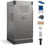 Sauna à vapeur portable 3l avec chaise pliable pour tout le corps, pour 1 personne avec 9 niveaux température ... Sauna à vapeur portable 3l avec chaise pliable pour tout le corps, pour 1 personne avec 9 niveaux température ...