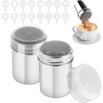 Saupoudreuse � sucre glace, saupoudreuse cacao, saupoudreuse cacao, sucrier pour sucre en poudre, avec ...