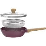 Sauteuse - tous feux dont induction - arthur martin - am3056 - revetement cramique -  24 cm - couvercle ...