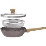 Sauteuse - tous feux dont induction - arthur martin - am9910 - revetement cramique -  24 cm - couvercle ...