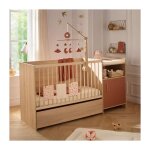Lit combiné - 120 x 60 cm - evolutif en 90 x 190 cm - charlie - sauthon - terracotta Lit combiné - 120 x 60 cm - evolutif en 90 x 190 cm - charlie - sauthon - terracotta